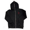 Black Zip up with Red Rhinestones of LF logo on front