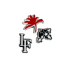 Red Palm Tree White LaFamilia logo and Cross and skull croc charms jibbitz