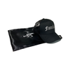 Black Trucker Hat with Glitter Familia and Satin Pouch bag