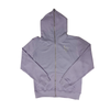 Lavender Zip up with LF design in clear rhinestones