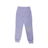 Lavender Sweatpants with clear rhinestones design of cross and skull and double crosses signature