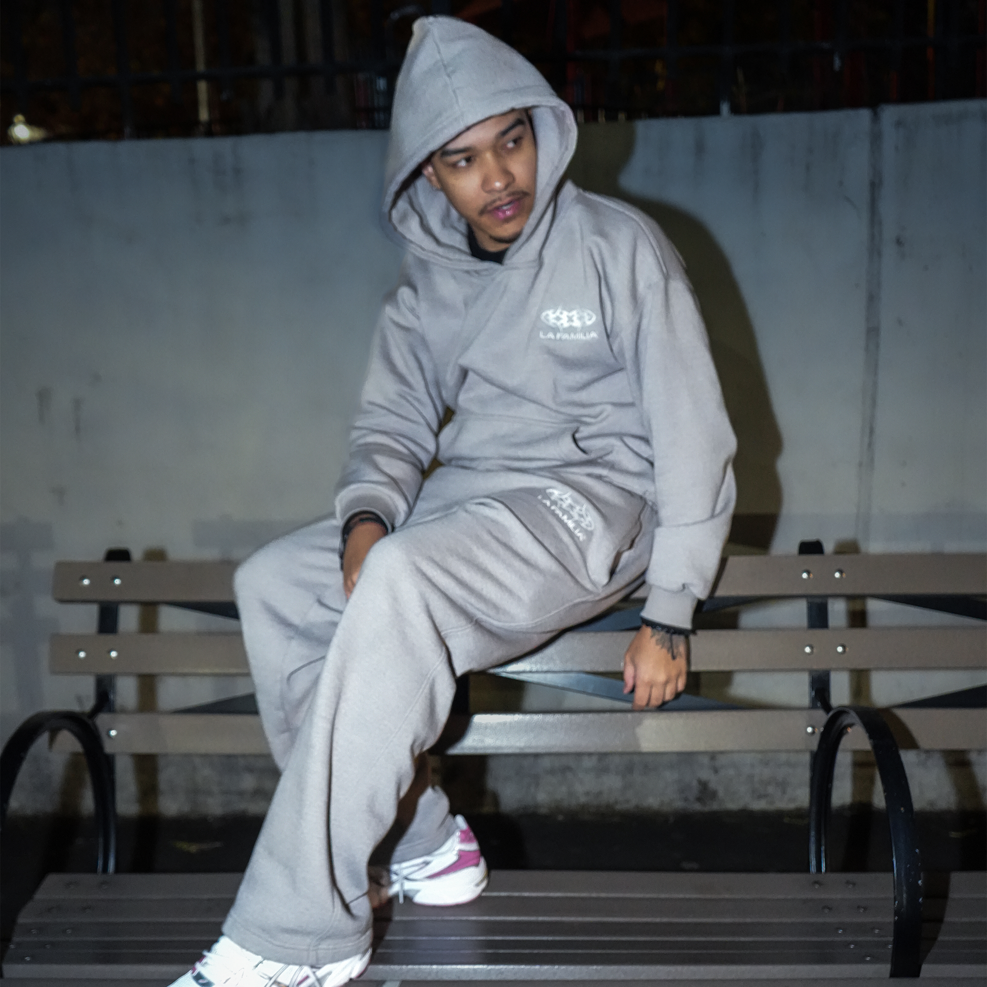 LAFAMILIA GRAY HOODIE