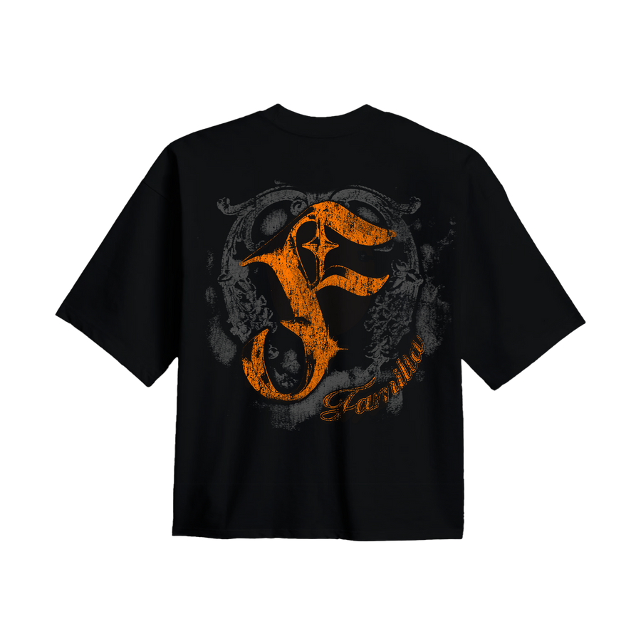 LAFAMILIA GRAPHIC T-SHIRT - Black / Orange
