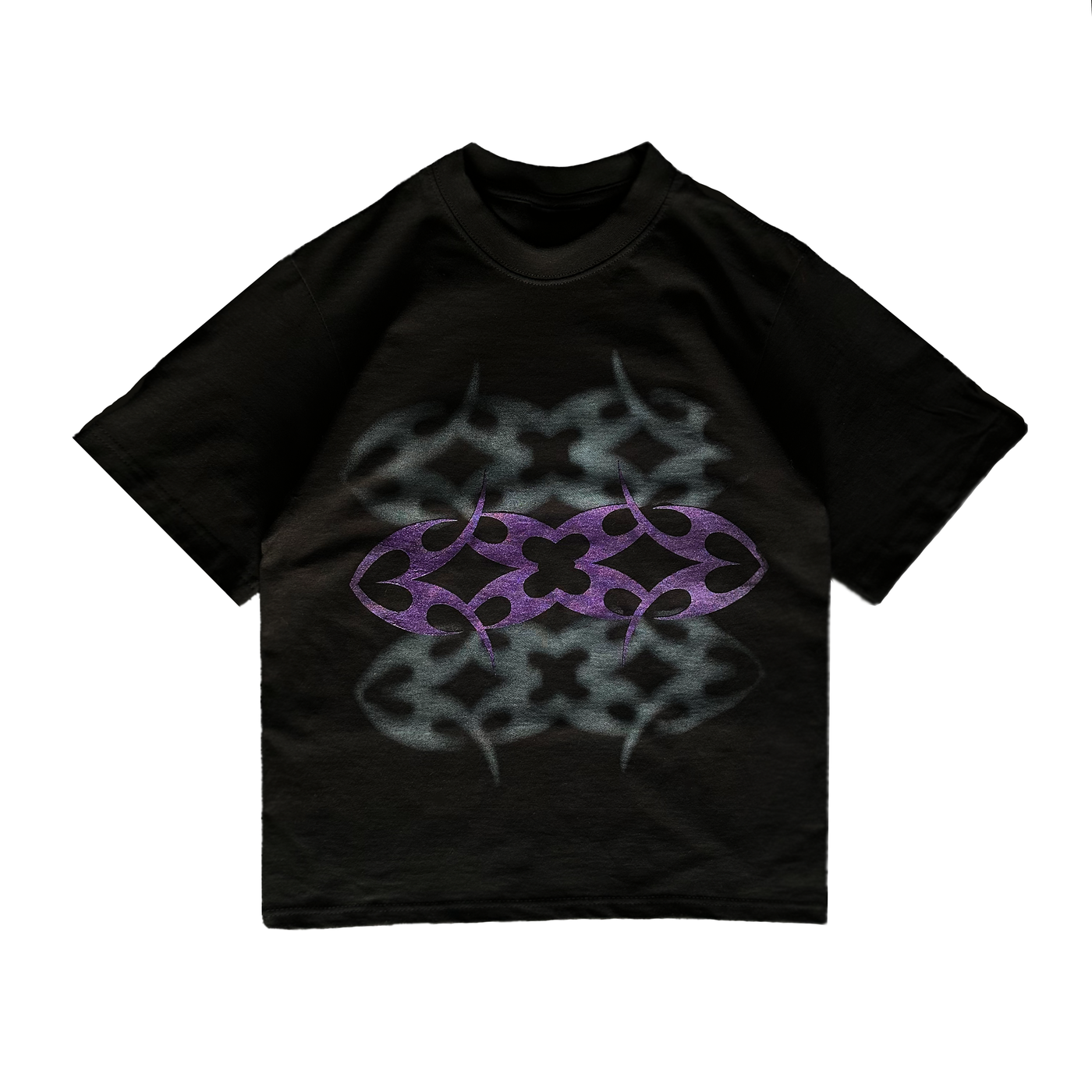 LAFAMILIA SHIMMER ICON T-SHIRT - Black