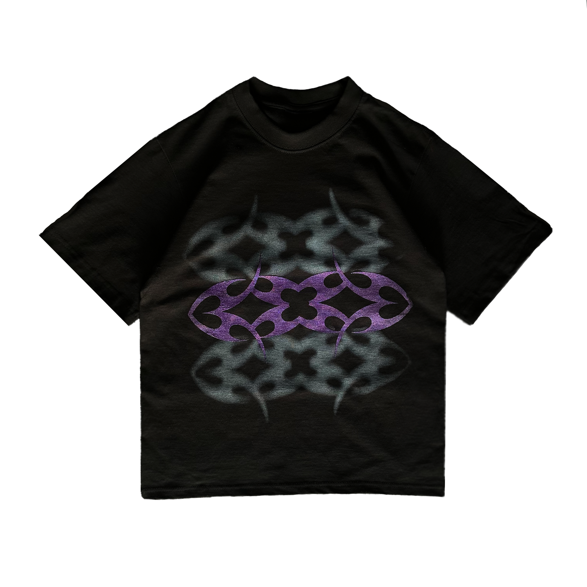 LAFAMILIA SHIMMER ICON T-SHIRT - Black