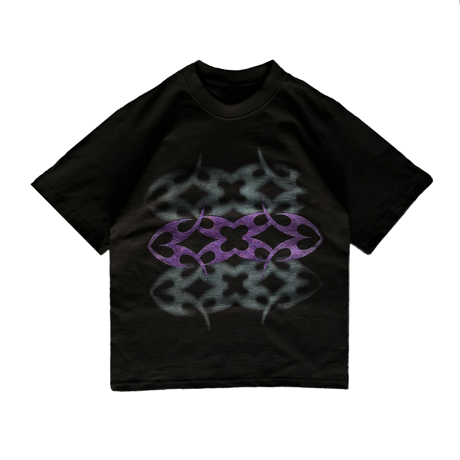 LAFAMILIA SHIMMER ICON T-SHIRT - Black