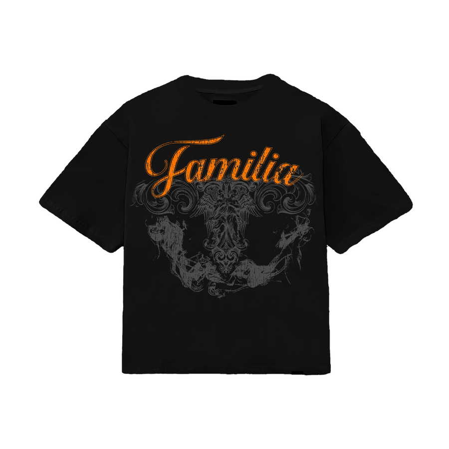 LAFAMILIA GRAPHIC T-SHIRT - Black / Orange