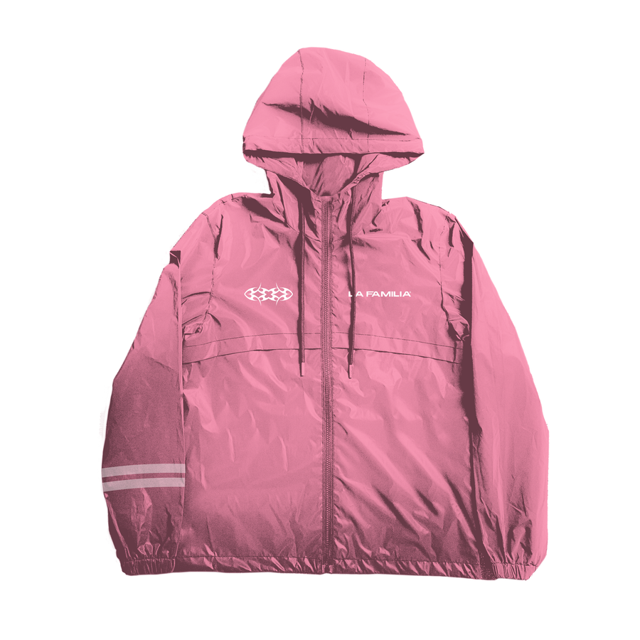 LAFAMILIA NYLON ZIP UP - PINK