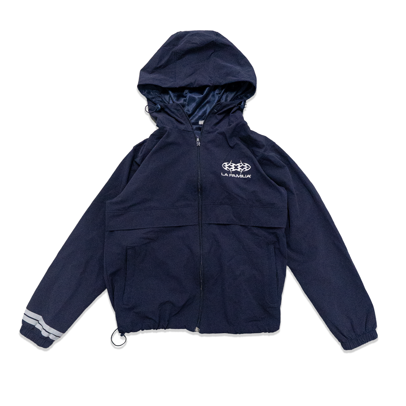 LAFAMILIA NYLON ZIP UP - NAVY BLUE