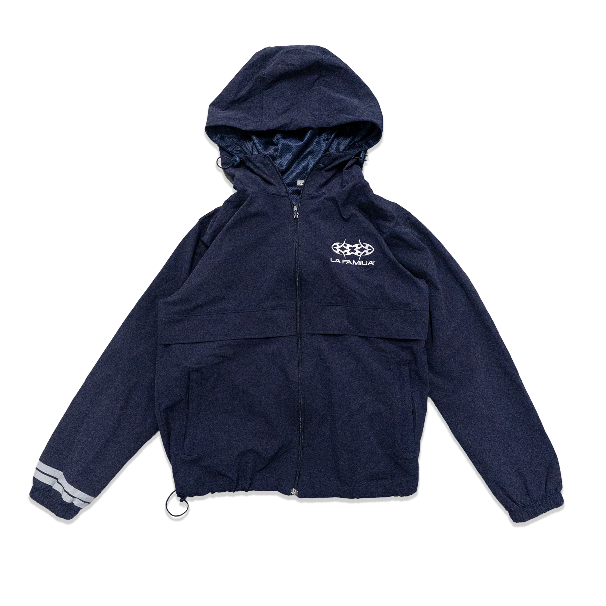 LAFAMILIA NYLON ZIP UP - NAVY BLUE