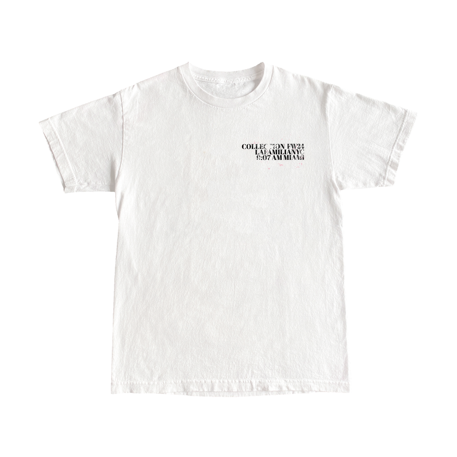 LAFAMILIA Shooting Cross Shirt - White