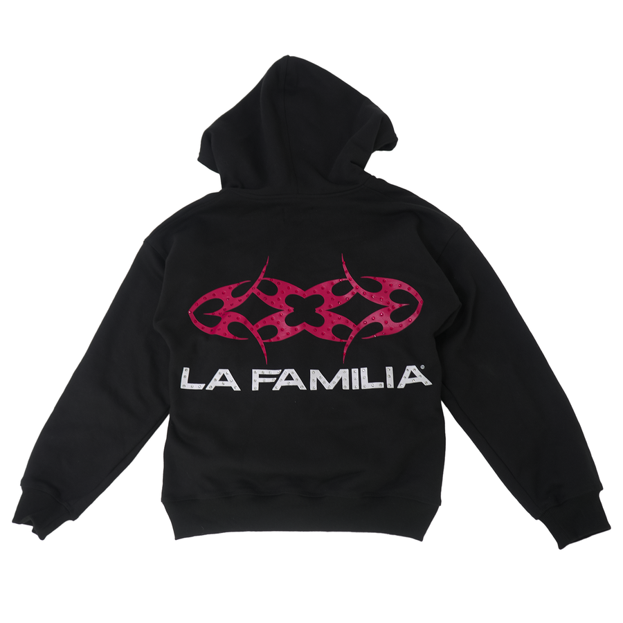 LAFAMILIA ICON HOODIE - Black/Red