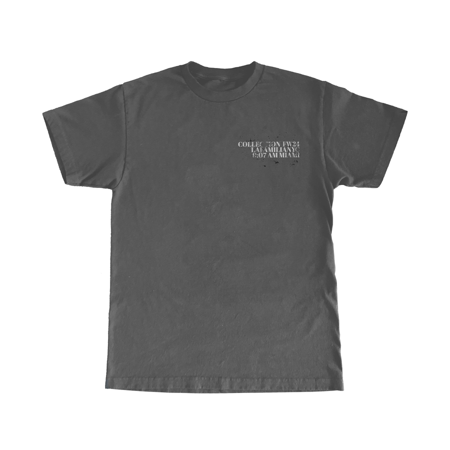 LAFAMILIA Shooting Cross Shirt - Slate Gray