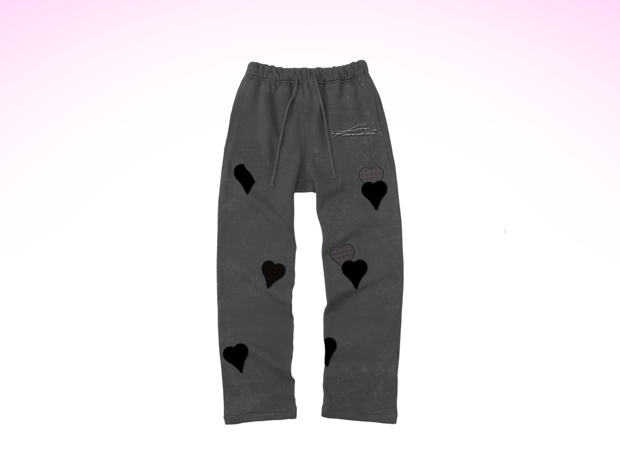 Lafamilia Valentines Flares Sweatpants - Slate Gray